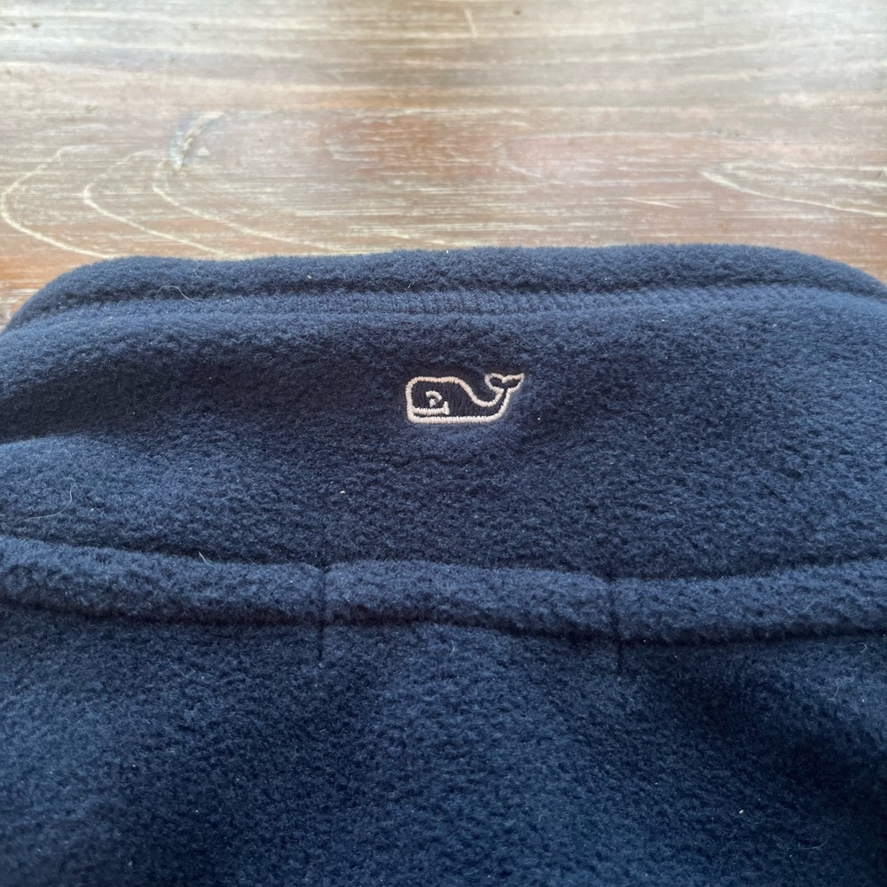 WOMENS VINEYARD VINES NAVY FLEECE VEST, MEDIUM - Picture 5 of 5